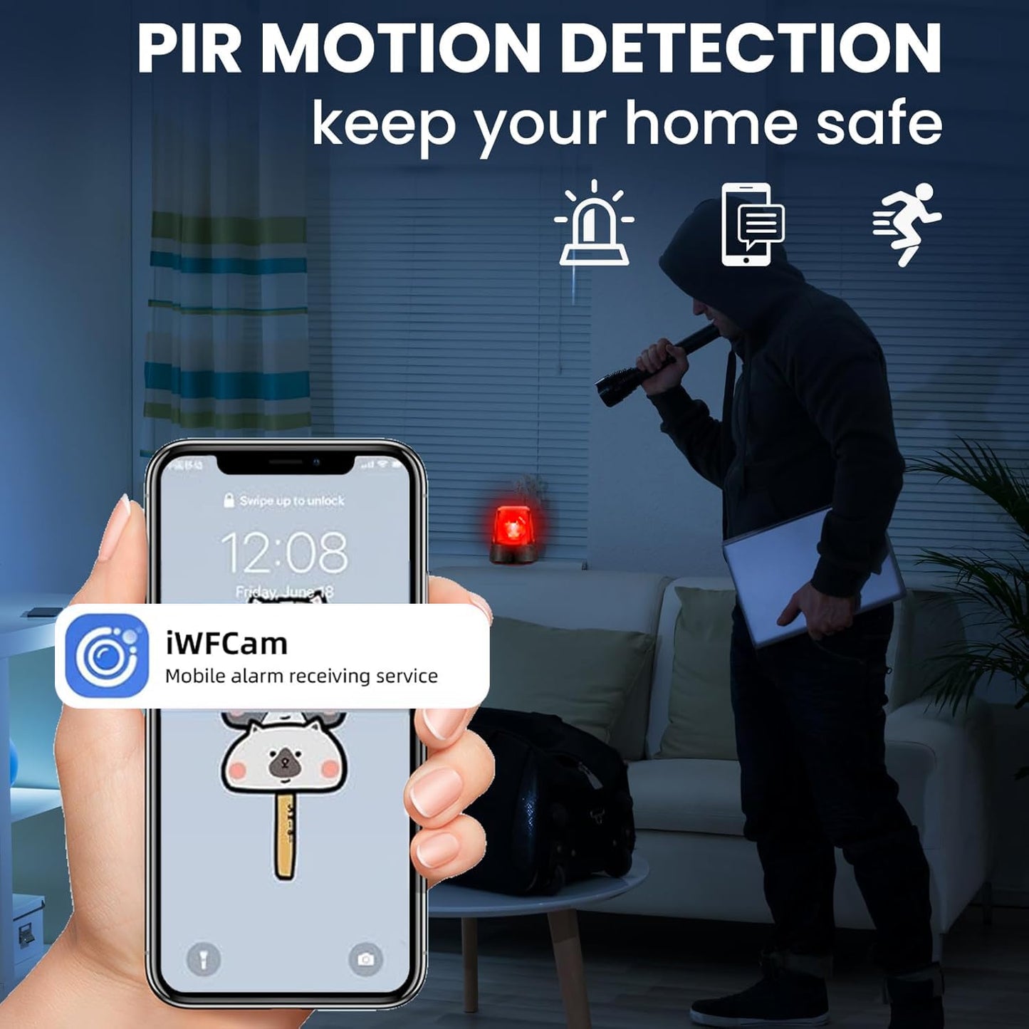 BAGMARVELL Hidden Camera,2K WiFi Indoor Spy Camera,SD Storage,Long Battery Life, Clear Niaht Vision, Al Motion Detection, Real-Time Record Security Wireless