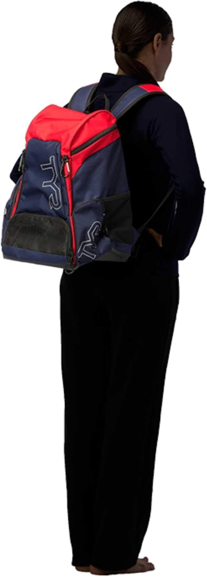 Alliance Backpack, 45L Capacity, Wet and Dry Compartments, Team Colors, Red/Black, 45 Liter
