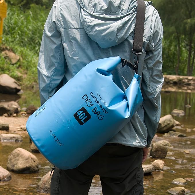 Waterproof Dry Bag Backpack 5L/10L/20L/30L/40L, Roll Top Floating Waterproof Storage Bags for Kayaking, Boating, Swimming, Hiking, Camping and Fishing