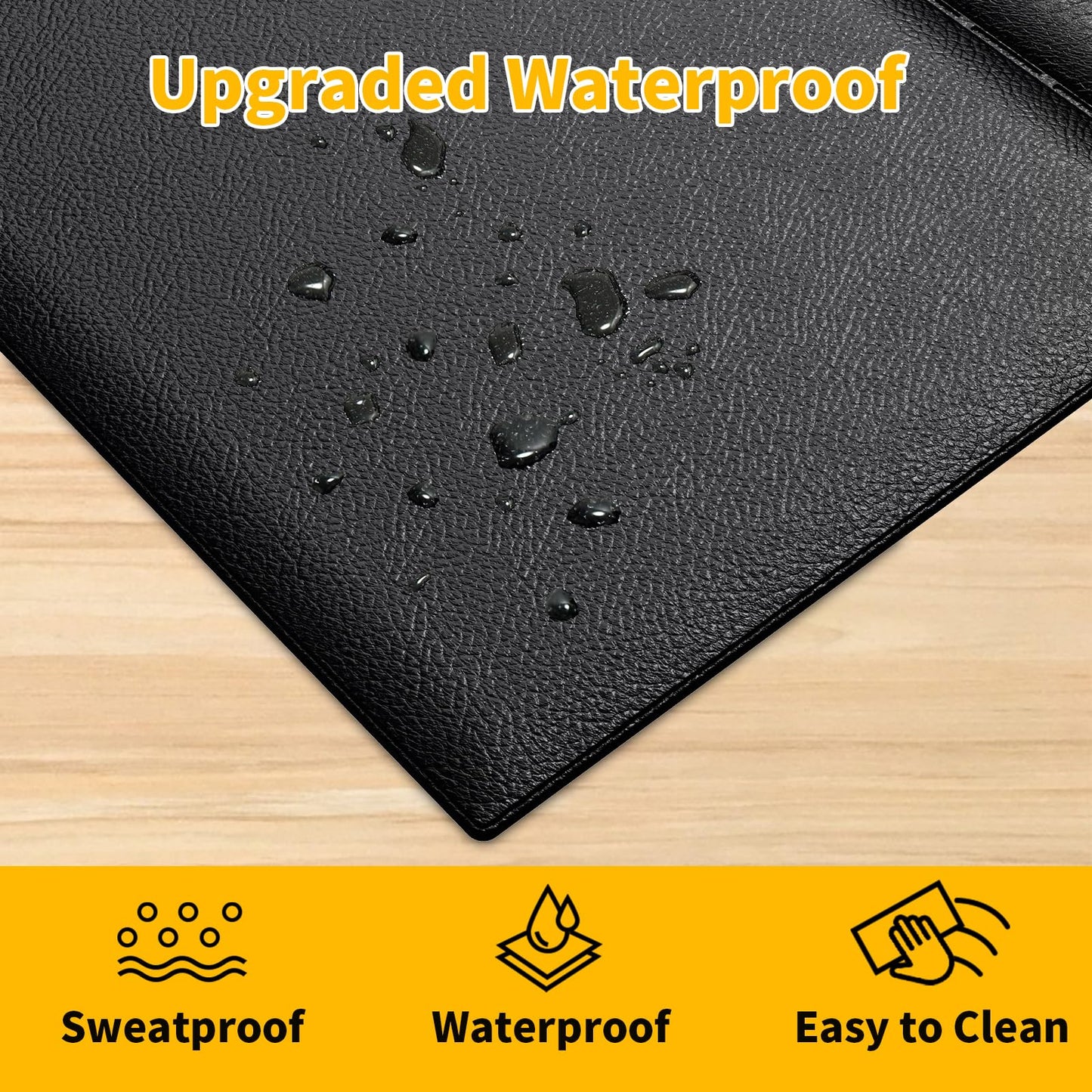 Treadmill Mat for Carpet Hardwood Floor Protection, Foldable, Under Desk Treadmill Mat, Compatible with Walking Pad Treadmill, Exercise Bike Mat for Home Gym Workout, Waterproof & Anti-Slip, 6mm Thick