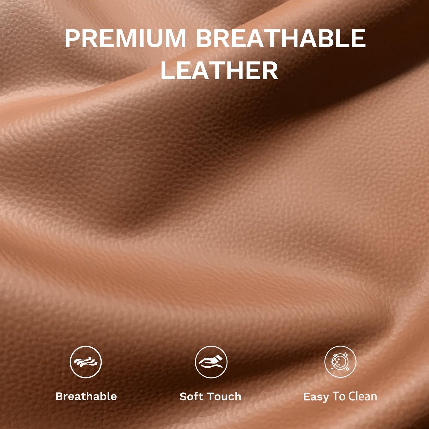 COLAMY Push Back Recliner Chair Set of 2, Upholstered Leather Recliner with Footrest 105-135 Degree Adjustable, Comfy Modern Wingback Recliner for Living Room, Bedroom,Small Spaces, Cocoa