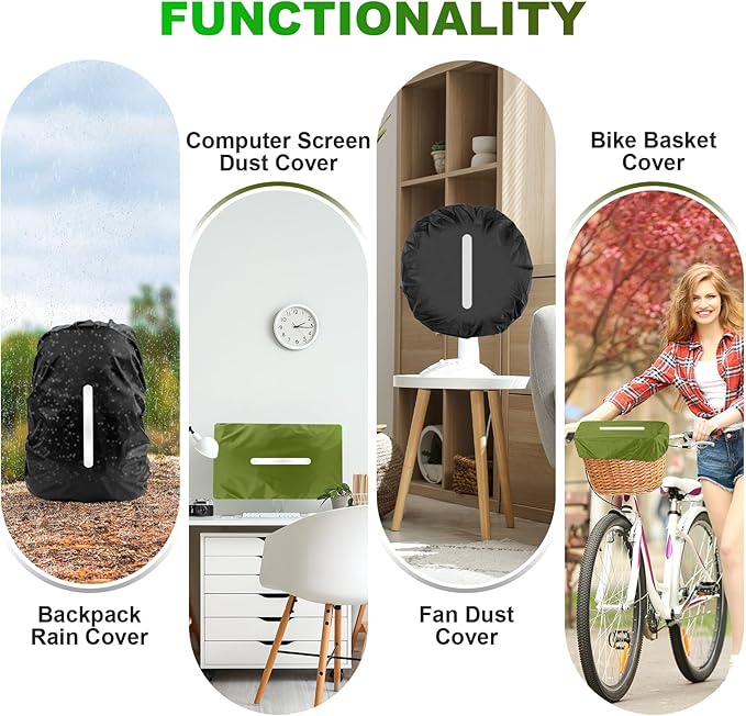 LAMA 2 Pack Waterproof Rain Cover for Backpack, Reflective Rucksack Rain Cover for Anti-dust/Anti-Theft/Bicycling/Hiking/Camping/Traveling/Outdoor Activities