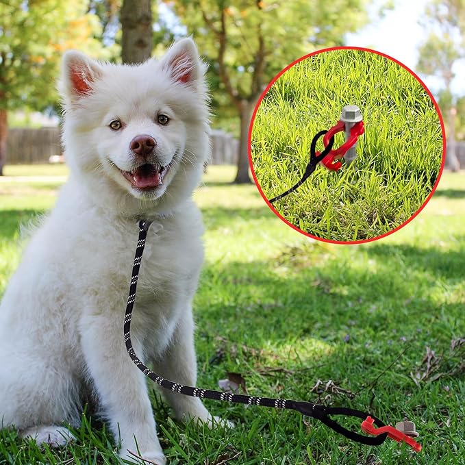 Ground Anchors Non-Rust Cast Aluminum Tent Stakes Heavy Duty Metal Tent Stakes Pegs Ideal for Securing Animals, Tents, Canopies, Sheds, Car Ports, Swing Sets Outdoors