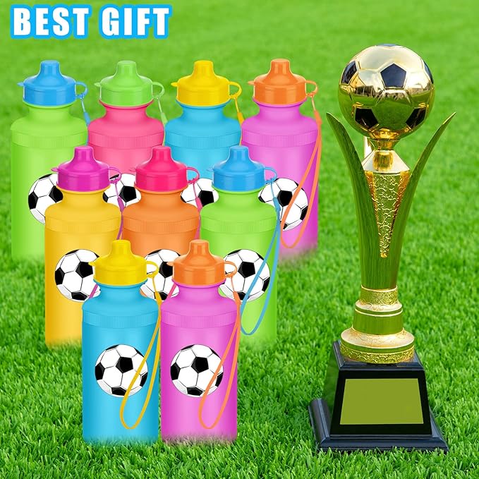 72 Pcs Sports Water Bottles Bulk 20 oz Plastic Water Bottles Reusable Squeeze Water Bottles Team Bottles with Pull Top Cap for Adults Kids Outdoor Cycling Fitness