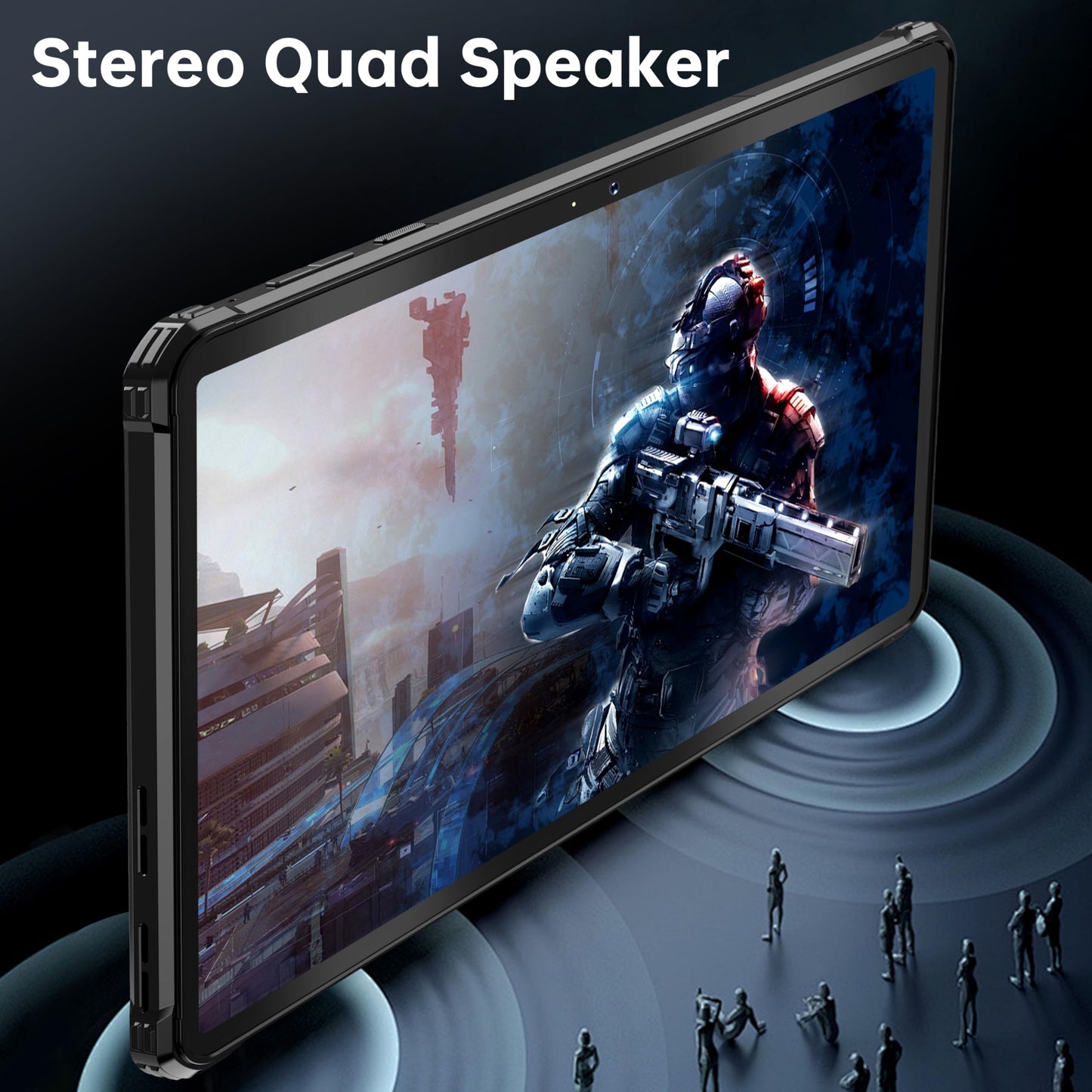 OUKITEL RT8 Android 14 Rugged Tablet - 11 inch Octa-Core MTK Helio G99 20000mAh Waterproof Tablets with Folding Stand, 12GB RAM+256GB ROM/1TB 48MP+32MP Camera Tablet PC, TÜV/IP68&IP69K/Dual SIM 4G LTE