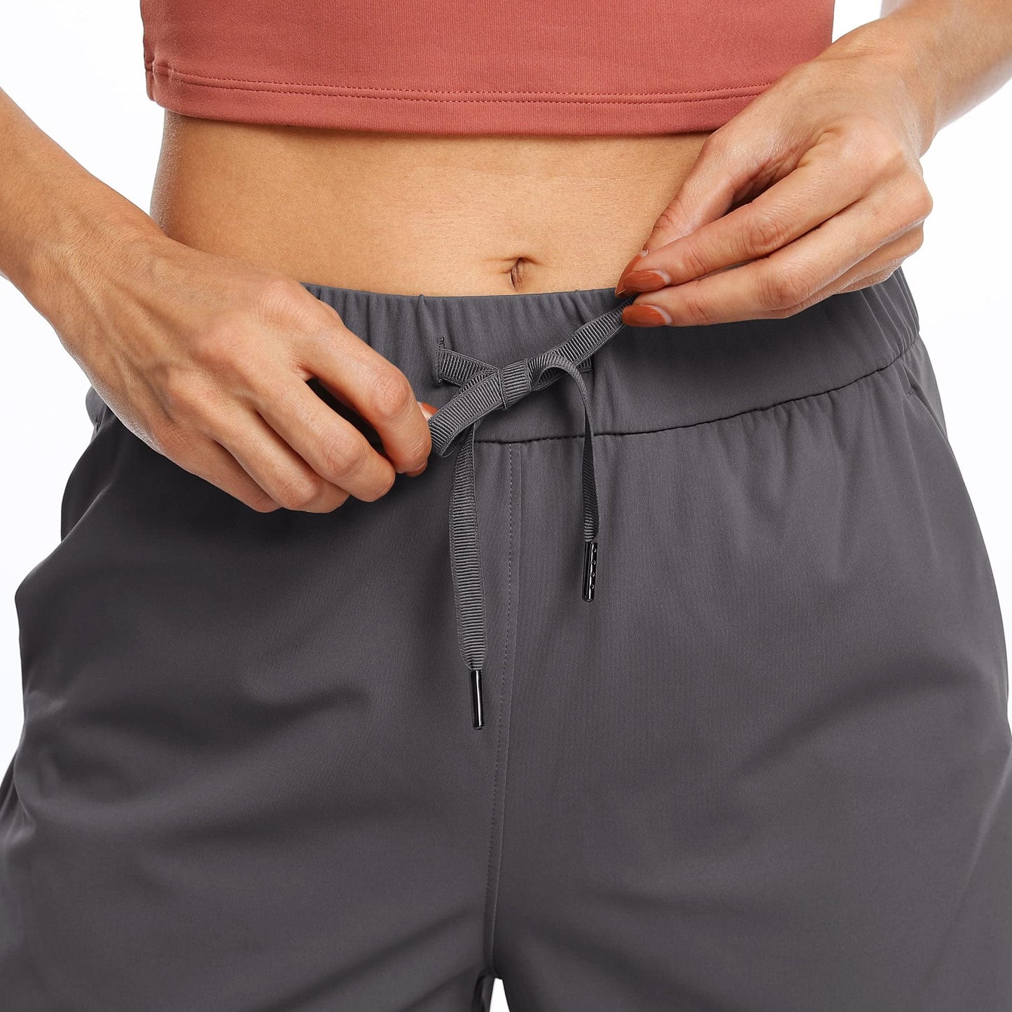 Willit Women's Shorts Hiking athletic Shorts Yoga Lounge Active Workout Running Shorts Comfy Casual with Pockets Deep Gray XS