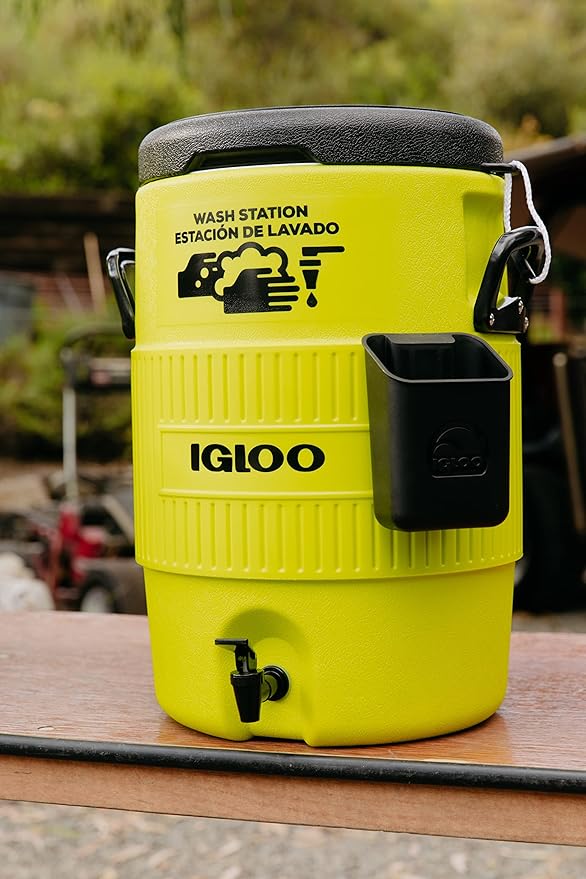 Igloo Sports Cooler Water Beverage Dispenser, Insulated 5 & 10 Gallon Water Cooler, Insulated Drink Dispenser with Spout, Portable Handwashing Stations