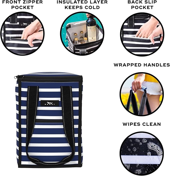 SCOUT Pleasure Chest - Soft, Lightweight, Insulated Cooler, Fits 5 Wine Bottles, Cooler for Beach, Pool, Boat, and Picnics