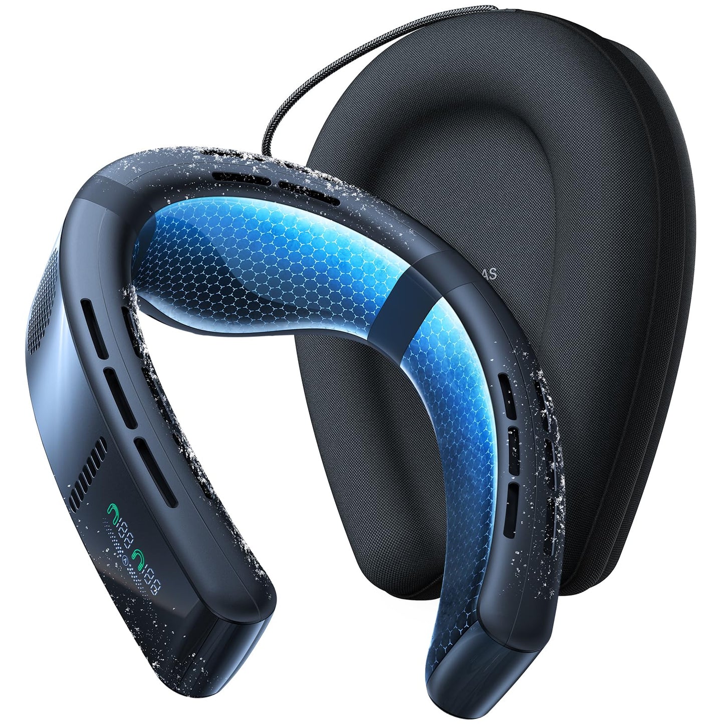 TORRAS 2025 Top Al Neck Fan Air Conditioner Coolify Cyber, Portable Neck Fans that Blow Cold Air【No.1 Coolest & 720° Immersive Cooling】 Personal AC Rechargeable for Outdoor/Indoor. Gifts for Dad/Mom