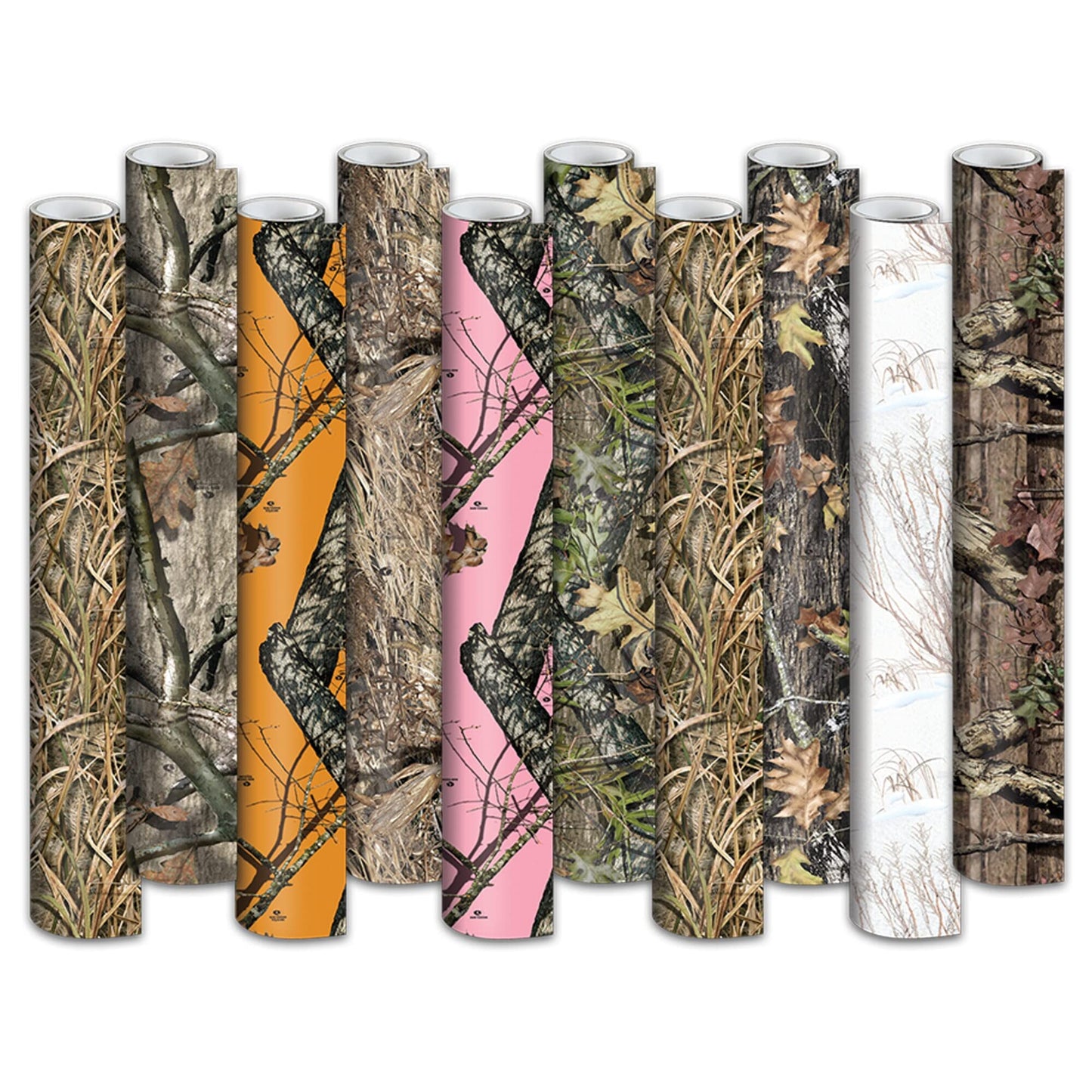 Mossy Oak Matte Camo Roll Hunting Patterns, Self-Adhesive Vinyl Wrap, DIY (24"x12", Original Bottomland)