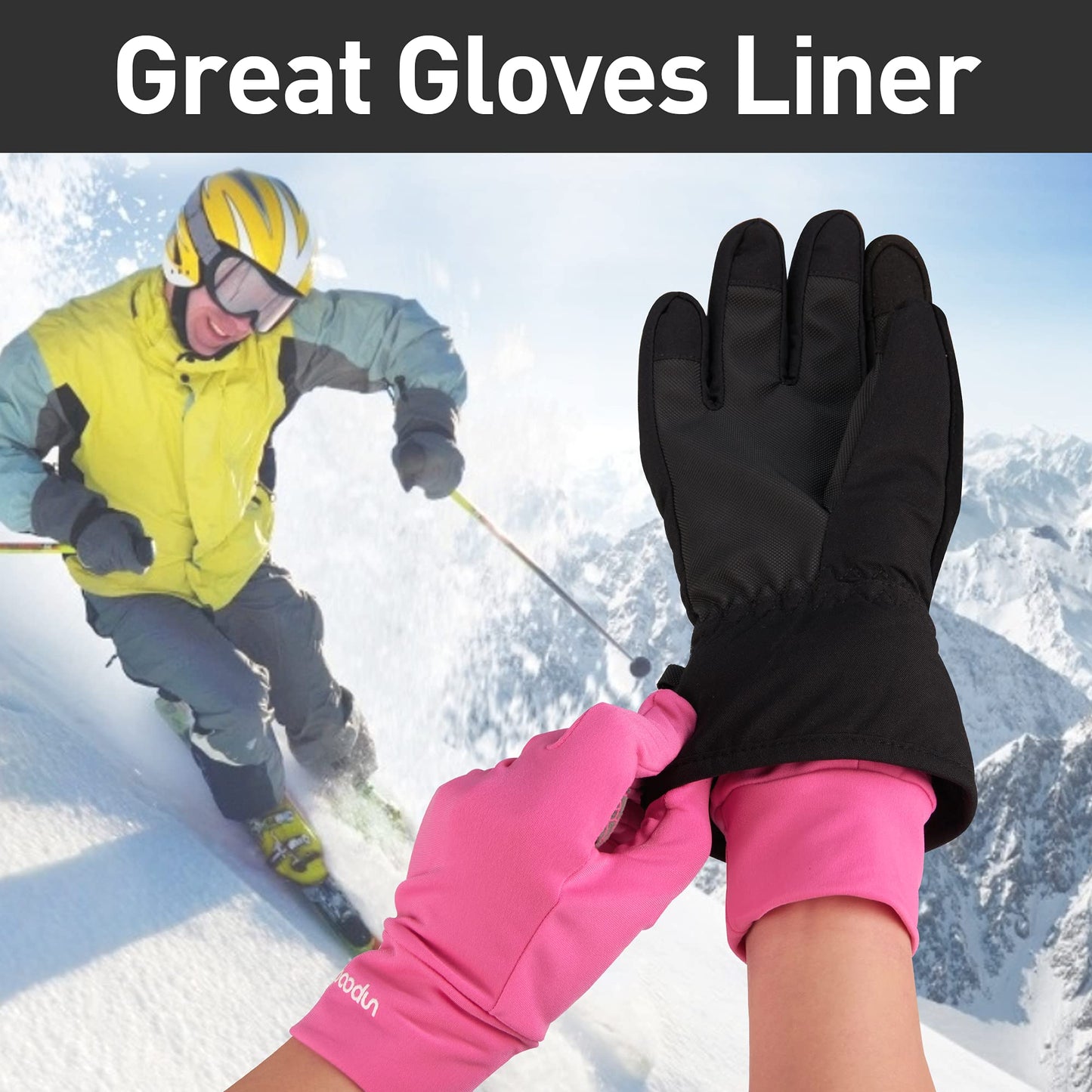 Arcweg Running Gloves Winter Thermal Anti-Slip Touchscreen Gloves Windproof Fleece Lining Gloves Men Women for Sports Walking Cycling Driving Riding Bike Red S/M