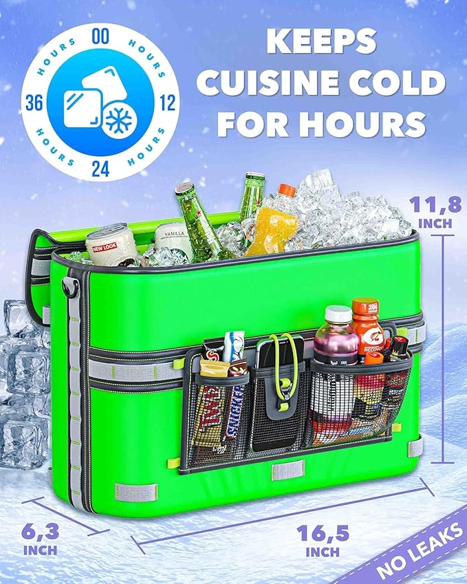 Skywin Kayak Cooler Behind Seat, Waterproof Cooler for Kayaking, Compatible with Lawn Chair Style Seats, Stores Drinks and Keeps Them Cool All Day