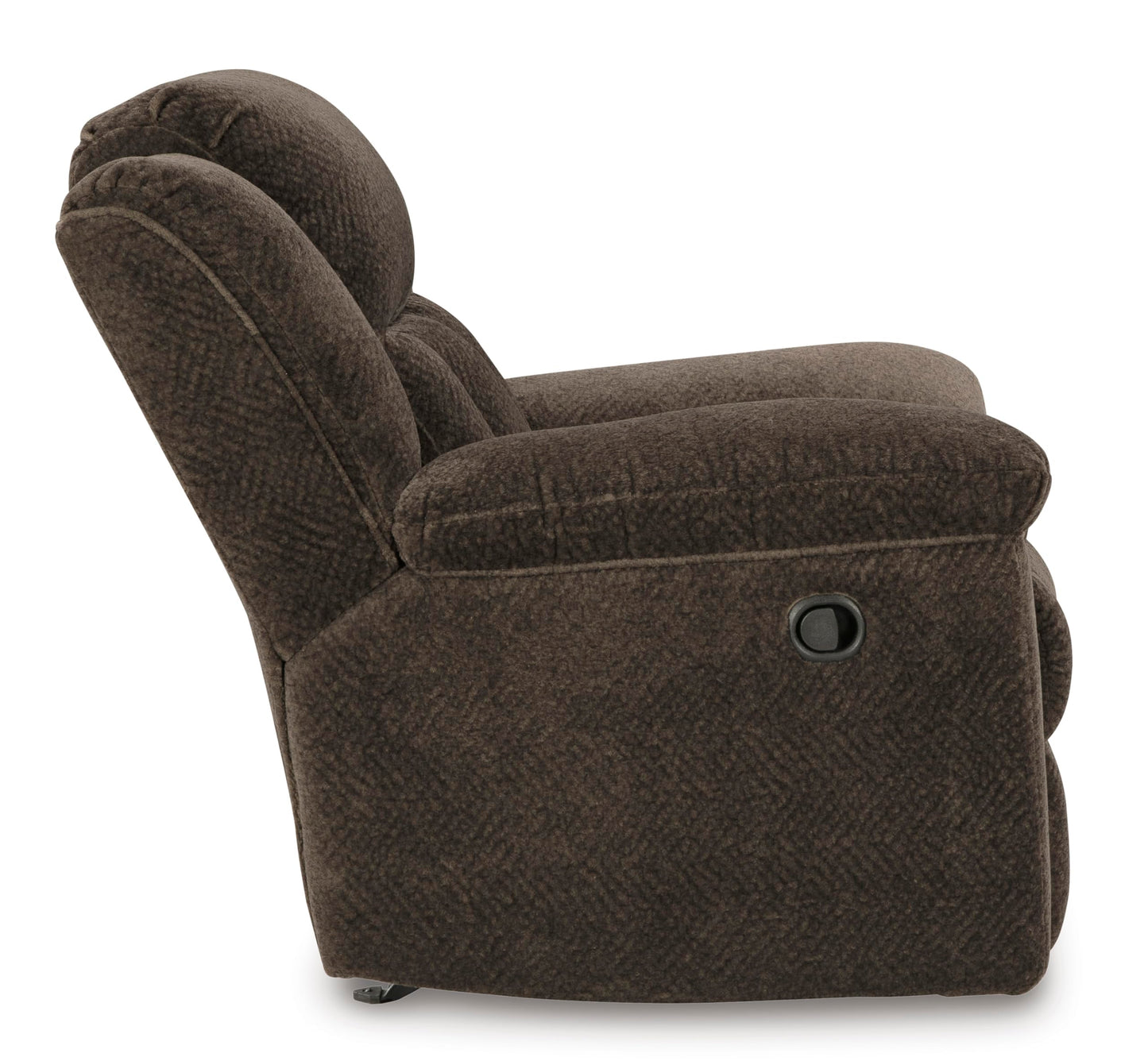 Signature Design by Ashley Frohn Urban Manual Rocker Recliner with Pillow-Top Arms, Dark Brown
