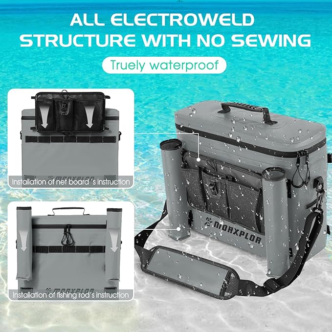Kayak Cooler,Waterproof Kayak Seat Back Cooler for Kayaking,Kayak Accessories Cooler Bag,Protable Ice Chest,Beach Cooler,Travel Cooler for Camping or Lunch Bag