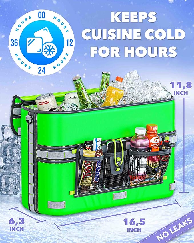 Skywin Kayak Cooler Behind Seat, Waterproof Cooler for Kayaking, Compatible with Lawn Chair Style Seats, Stores Drinks and Keeps Them Cool All Day