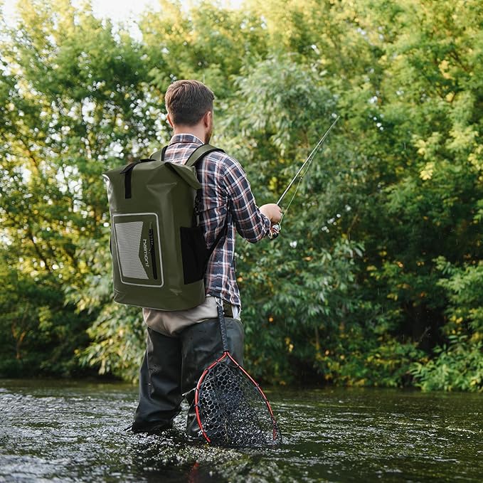 Haimont Waterproof Backpack Dry Bag Floating Roll Top Dry Sack Durable Backpack for Kayaking, Surfing, Rafting, Fishing, 30L