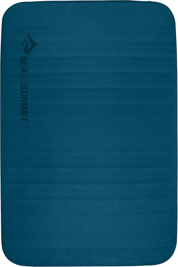 Sea to Summit Comfort Deluxe Self-Inflating Foam Double Sleeping Pad, Byron Blue