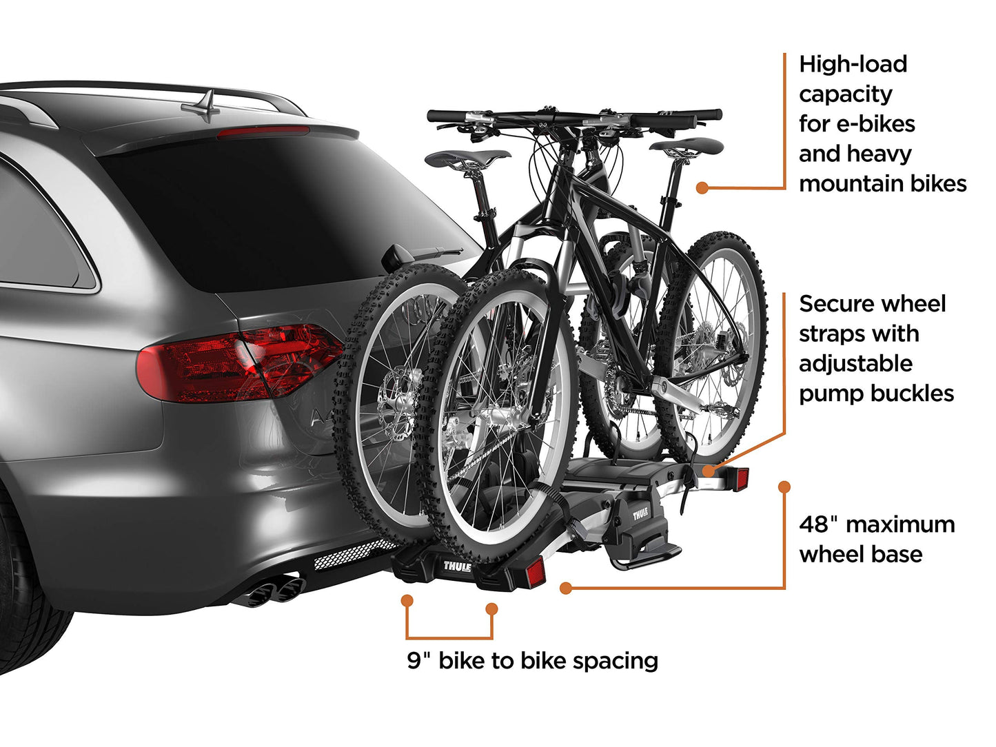 Thule EasyFold XT 2 Hitch Bike Rack , Black