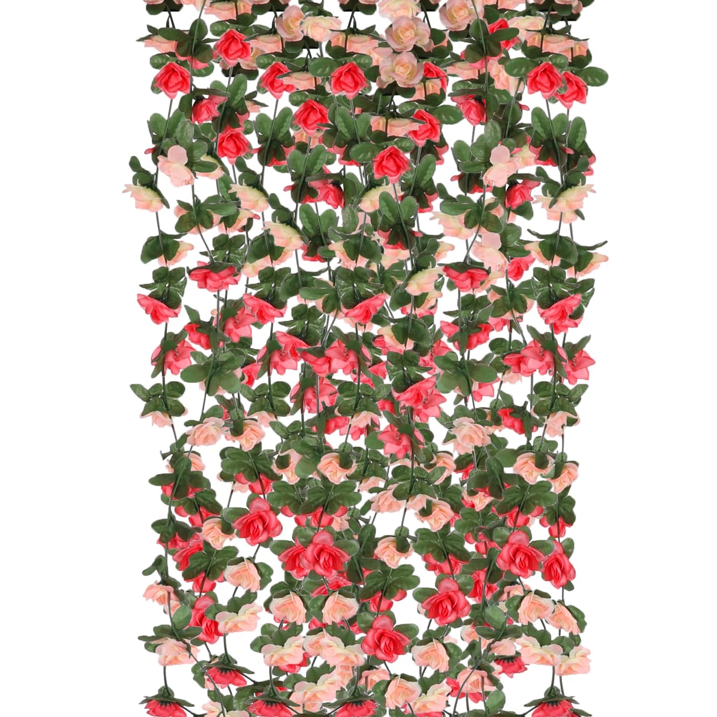 10 Pcs 82FT Flower Garland, Artificial Rose Garland Flowers Plants Fake Flower Hanging Rose Ivy, Birthday Party Valentine's Day Wedding Wall Arch Decor