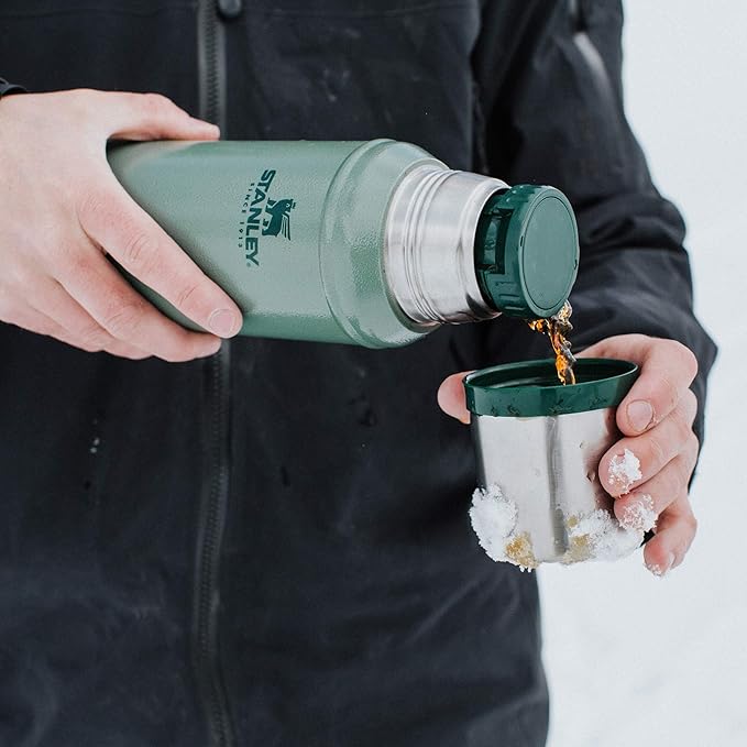 Stanley Classic Vacuum Insulated Wide Mouth Bottle -BPA-Free 18/8 Stainless Steel Thermos for Cold & Hot Beverages