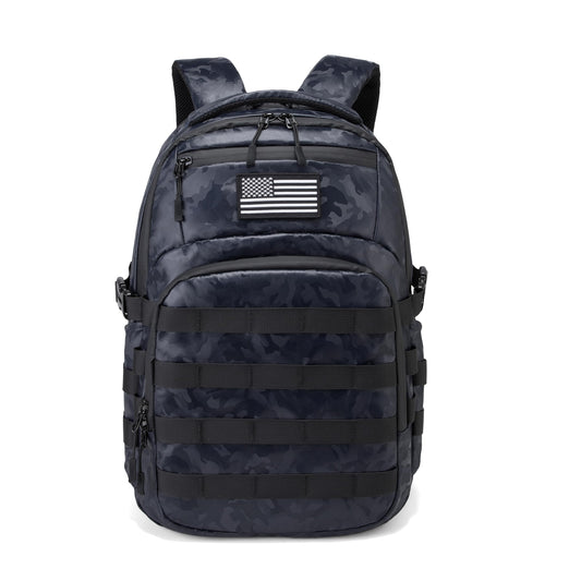 Wotony Military tactical backpack, backpack for men black tactical backpack small tactical backpack assault bag (Polyurethane - Camouflage Blue, 18.5 inch)