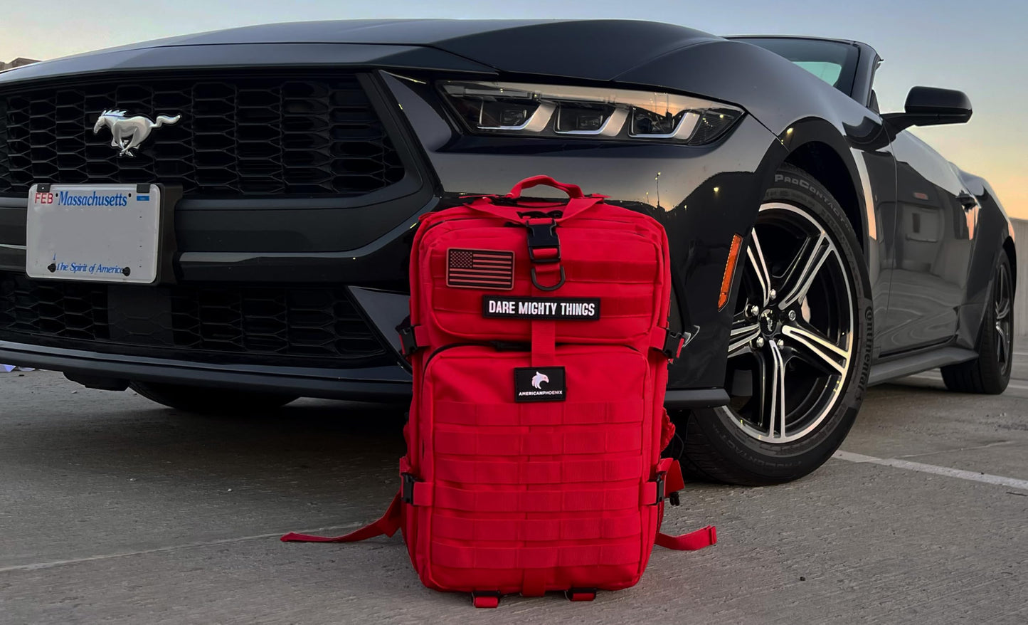 AMERICANPHOENIX 45L Elite Tactical Backpack | 3X Stronger Work & Military Backpack | Water Resistant and Heavy Duty | 3 Day MOLLE Bug Out Bag (Scarlet Sage)