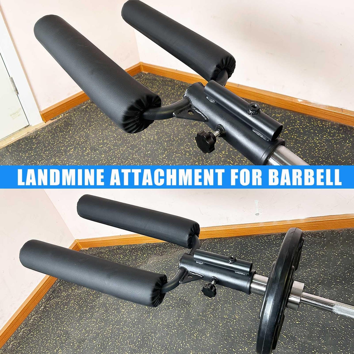 Viking Press Landmine Handle for 2-Inch Olympic Barbell, T-Bar Row Attachment Core Strength Training Accessories, Shoulder Press Landmine Attachment Equipment (Style M)