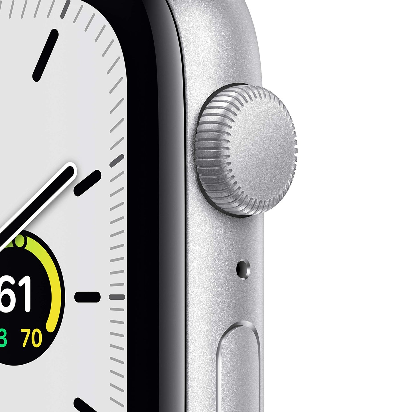 Apple Watch SE (GPS, 40mm) - Silver Aluminum Case with White Sport Band (Renewed)
