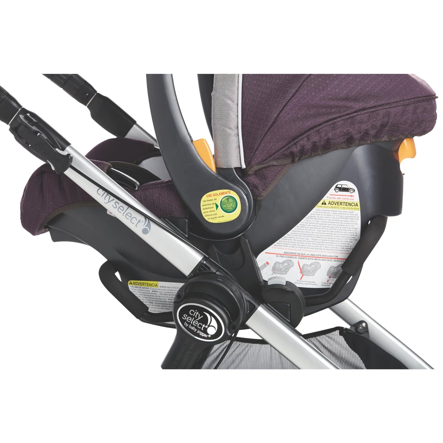 Baby Jogger Chicco/Peg Perego Car Seat Adapter for City Select and City Select LUX Strollers Black