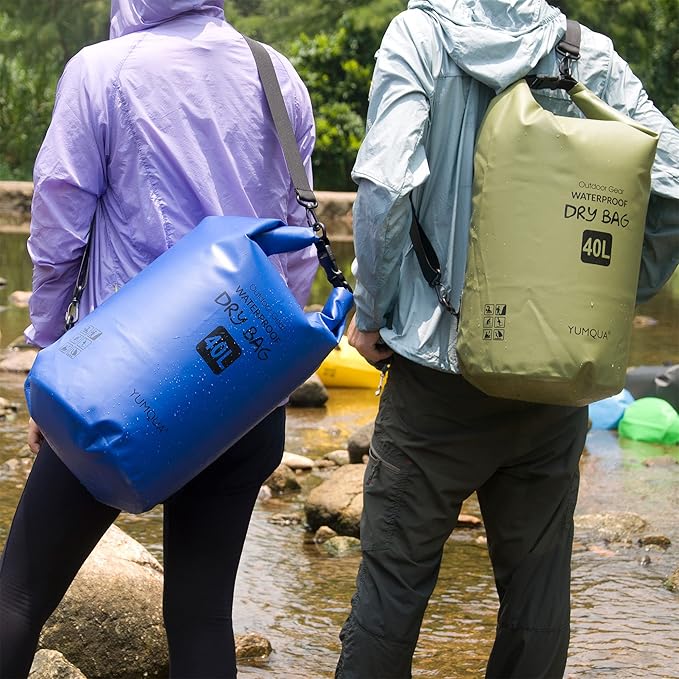 Waterproof Dry Bag Backpack 5L/10L/20L/30L/40L, Roll Top Floating Waterproof Storage Bags for Kayaking, Boating, Swimming, Hiking, Camping and Fishing