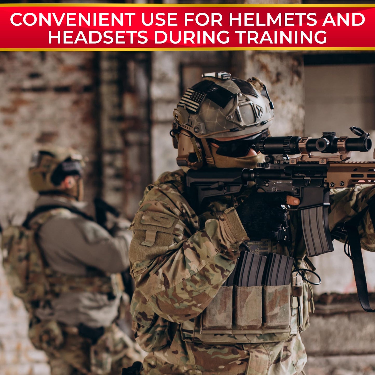 Peltor Comtac I & II Peltor Arc Rail Adapter - Arc Rail Headset Adapter Tactical Helmet Rail Suspension Mount Version for Airsoft Activities Ear Protection Peltor Helmet Mount