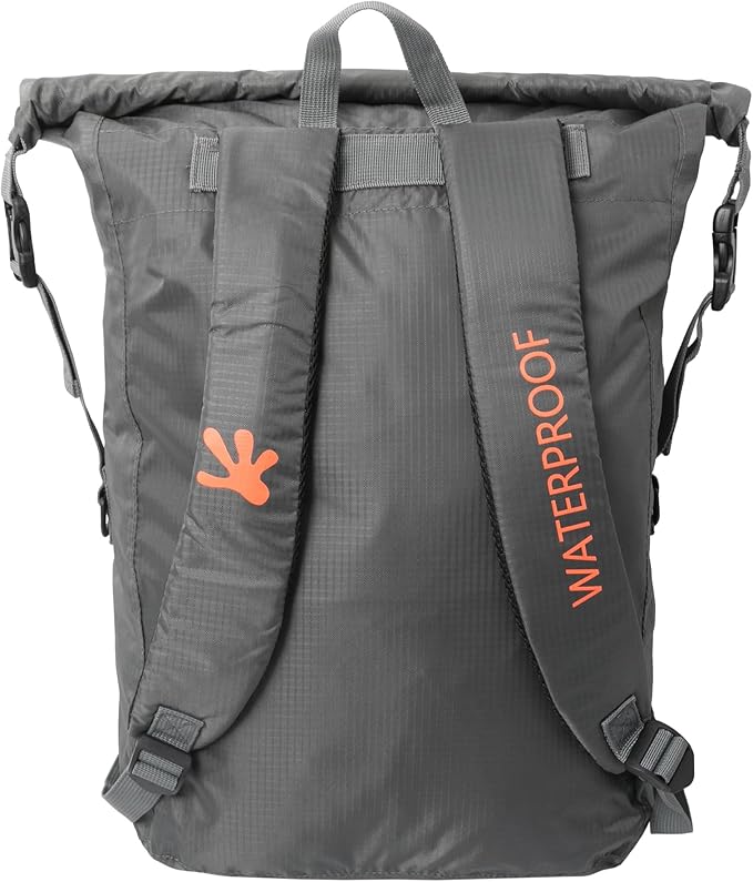 geckobrands Lightweight 30L Waterproof Backpack - Lightweight Watertight Outdoor Bag Hiking Traveling Light Water Activities