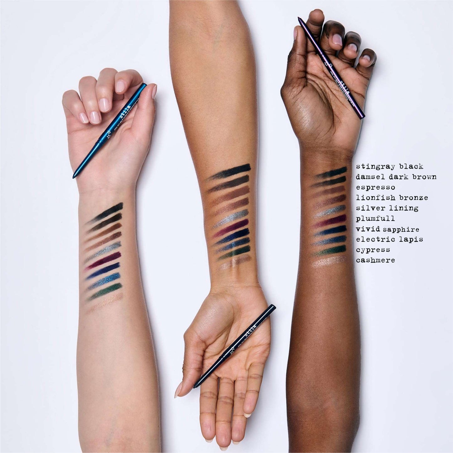 stila Stay All Day Smudge & Set Waterproof Gel Eye Liner | Waterline-Safe, Long-Lasting Color Wear, Smooth Glide Eyeliner Pencil or Eyeshadow Vivid Sapphire