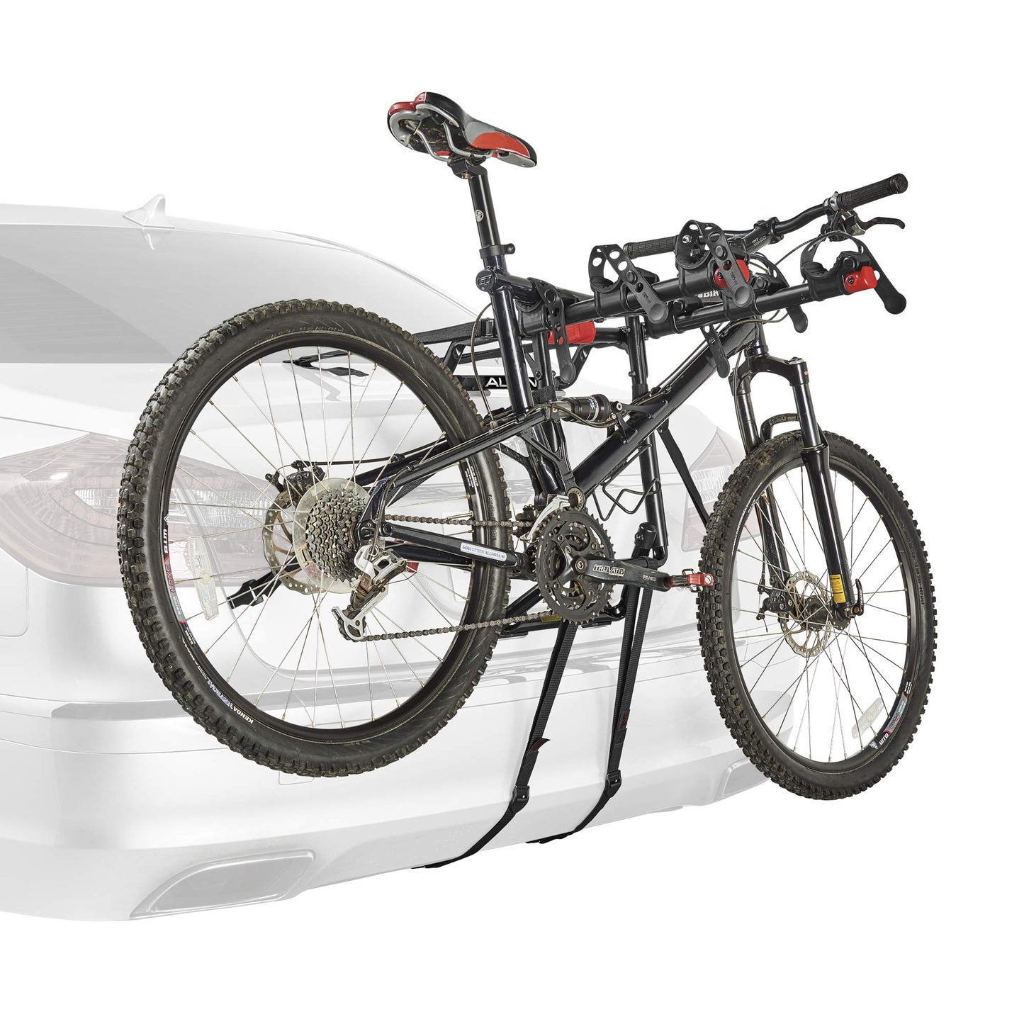 Allen Sports Premier 3-Bike Trunk Rack, Model S103 (Black and red)