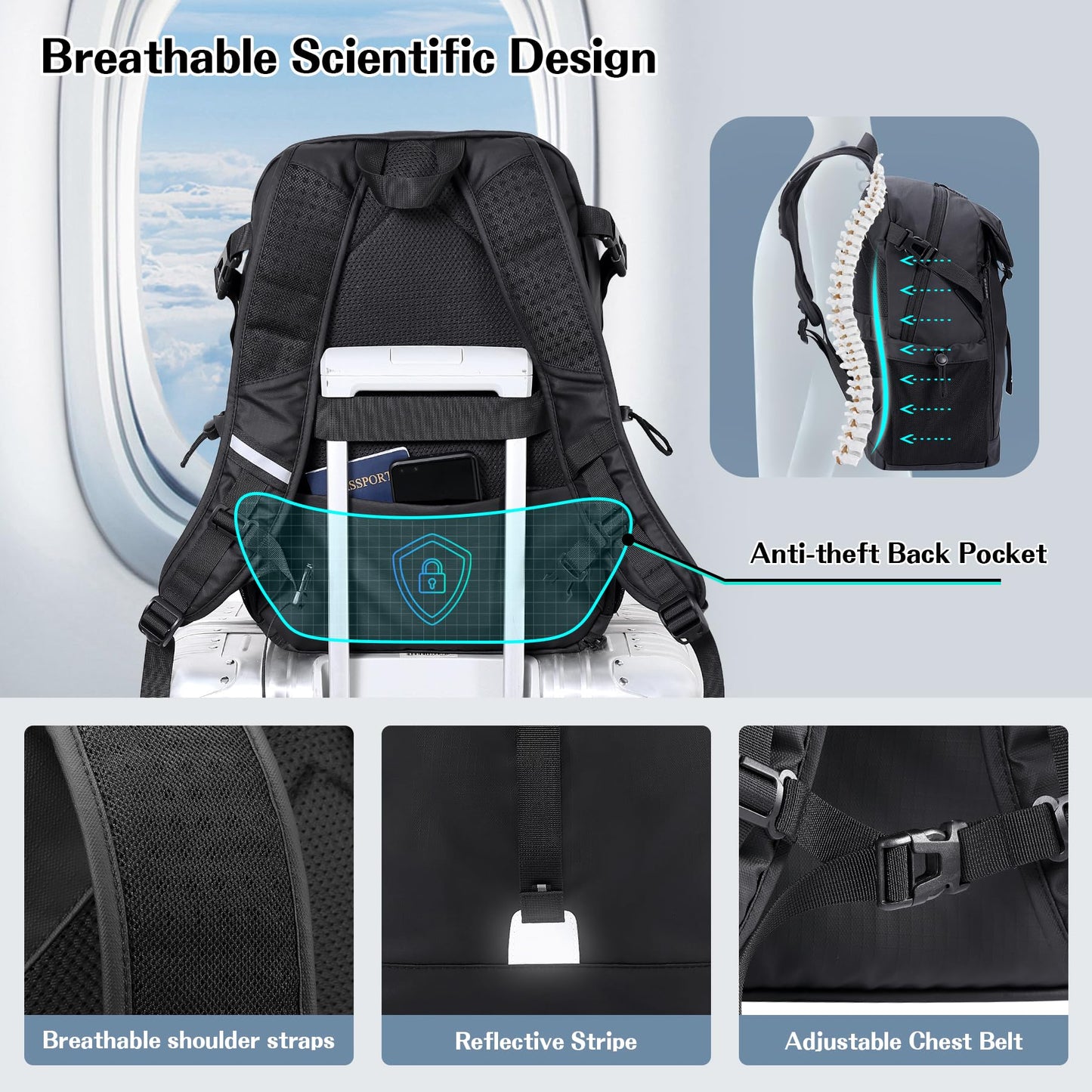 Bagenerous 24L Basketball Backpack with Separate Ball Holder Shoe Compartment