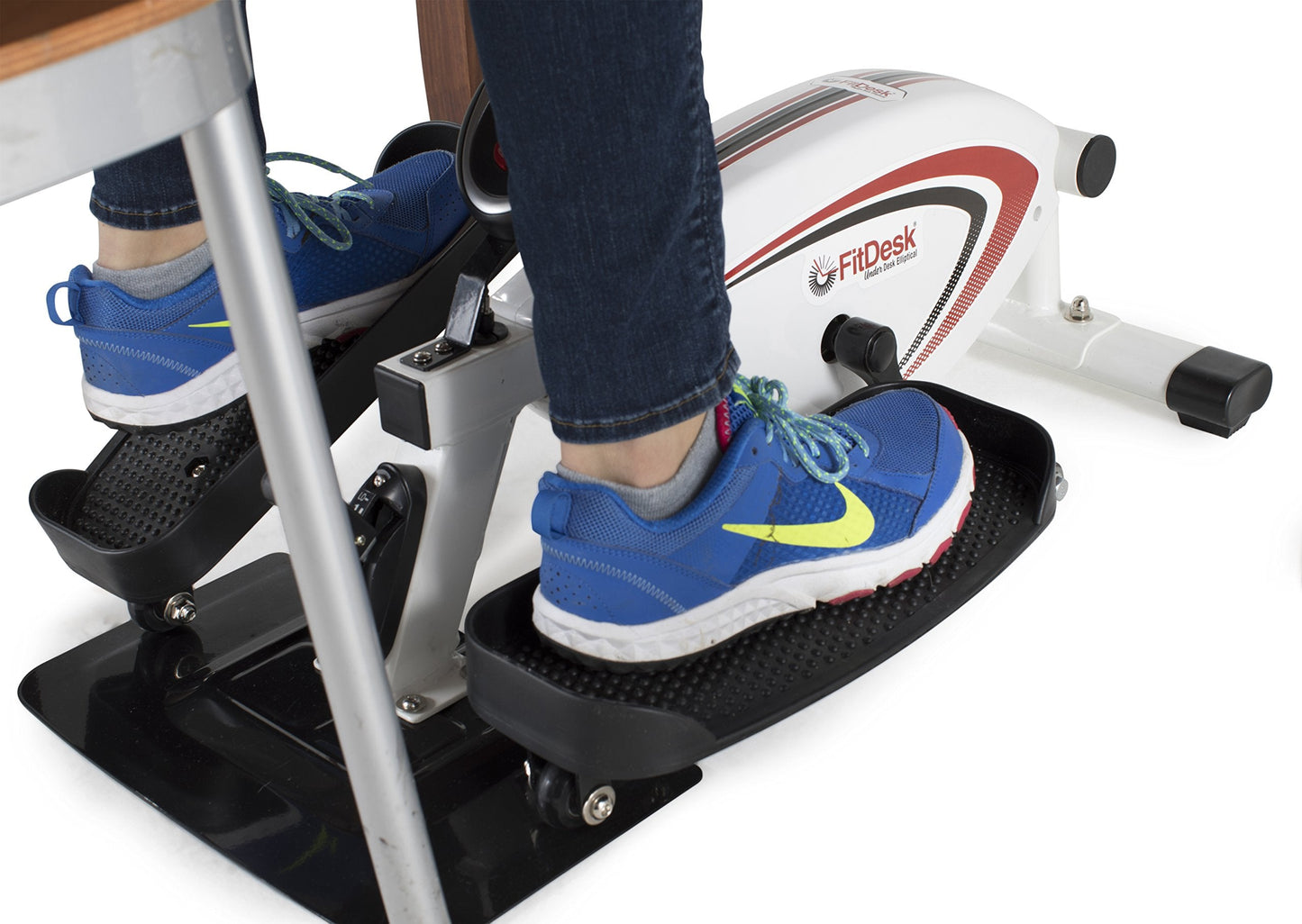 FitDesk Under Desk Elliptical Trainer - Elliptical Bike Pedal Machine for Home Use or Office