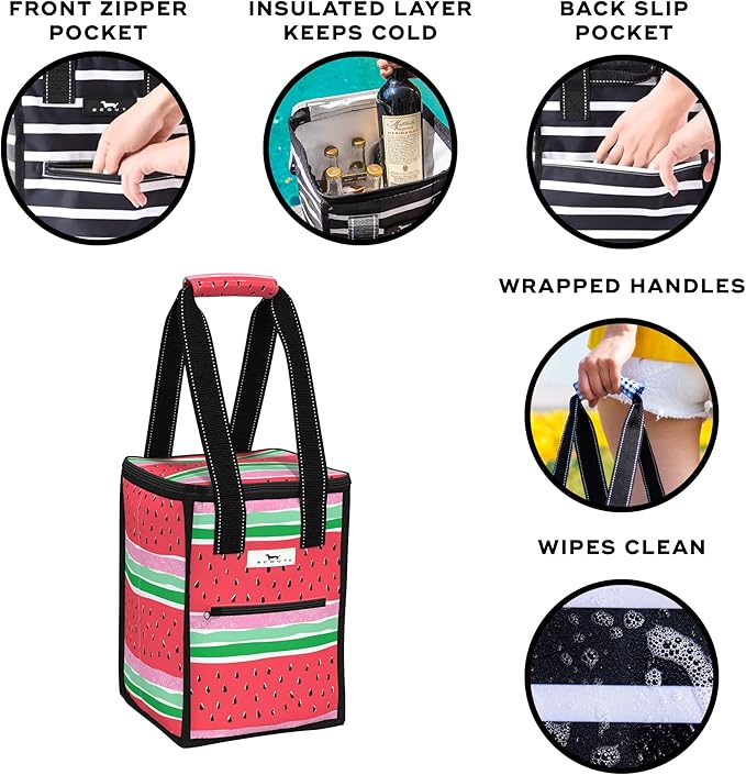 SCOUT Pleasure Chest - Soft, Lightweight, Insulated Cooler, Fits 5 Wine Bottles, Cooler for Beach, Pool, Boat, and Picnics