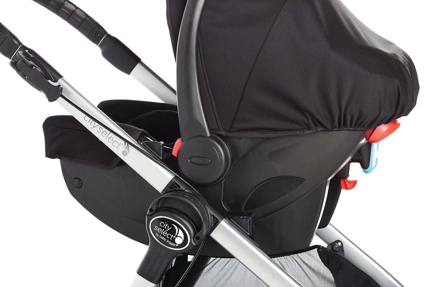 Baby Jogger Car Seat Adapter for City Select Stroller + City Select LUX Stroller, Black - Compatible with Graco and Baby Jogger Car Seats