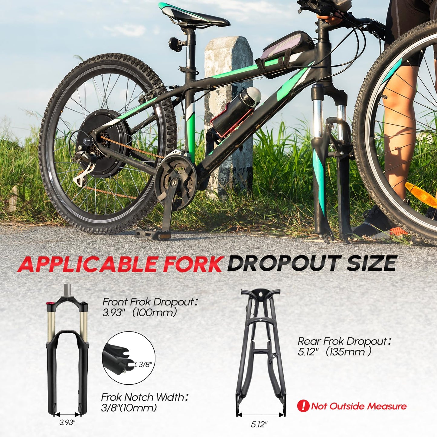 PEXMOR Electric Bike Conversion Kit, 48V 1200W E-Bike Conversion Kit, 26" Rear Wheel Ebike Hub Motor Kit Upgrade 3 Mode Controller w/PAS/LCD Display/Twist Throttle Electric Bicycle Ebike Kit