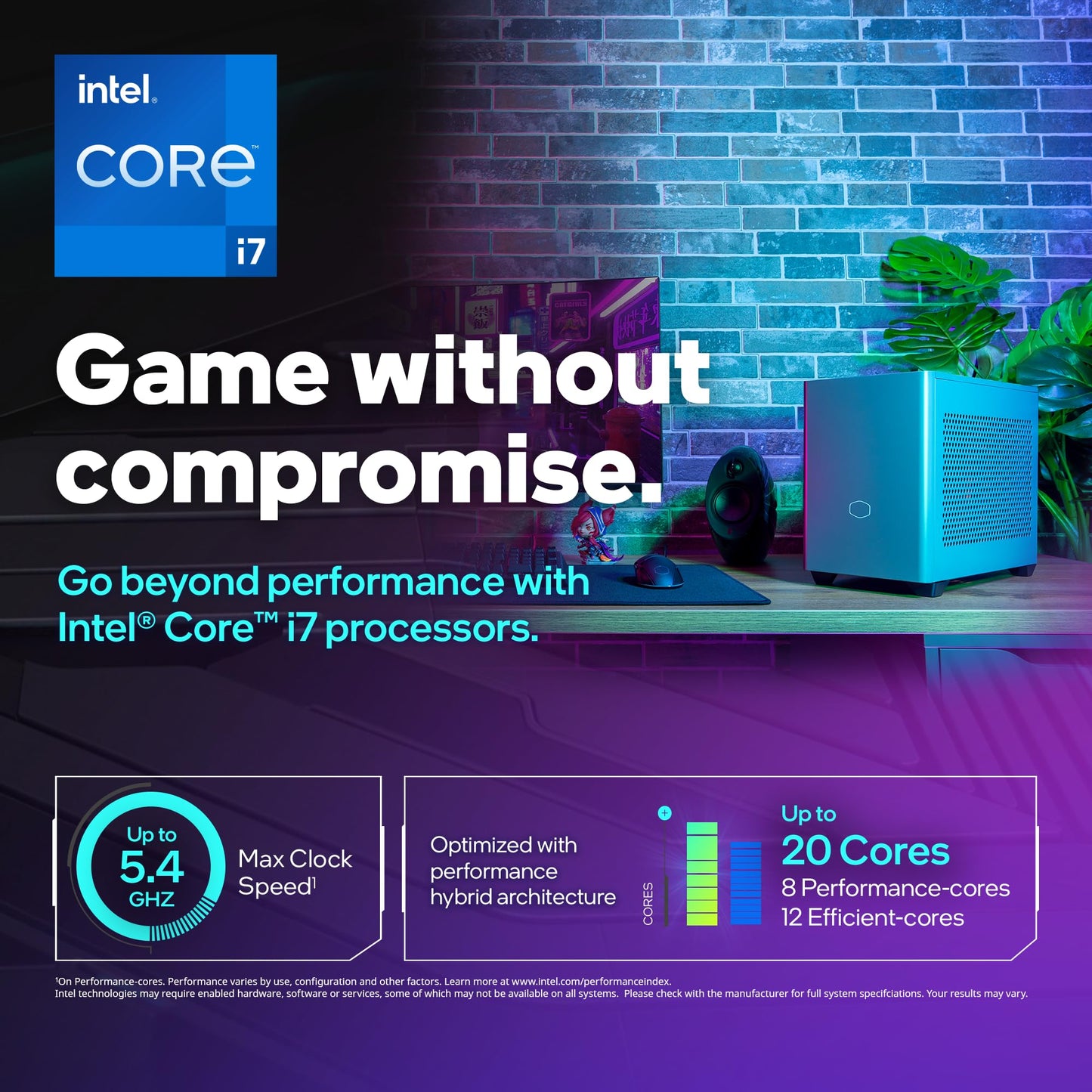 Cooler Master NR2 Pro Mini ITX – Intel i7-14700F 2.1GHz (5.4GHz Turbo) | Gigabyte RX 7800 XT 16GB & B760I AORUS PRO | 32GB DDR5 6000MHz | 1TB Gen4 M.2 | WiFi | Windows 11 | 280mm AIO Gaming PC