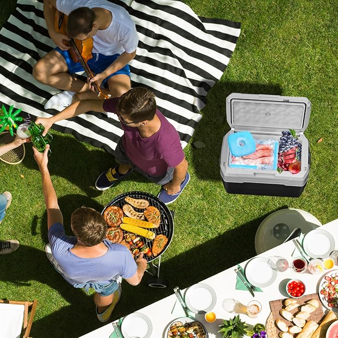 JMEXSUSS Ice Packs for Lunch Boxes,Reusable Ice Packs for Coolers Camping, School and Work (Pack of 4)