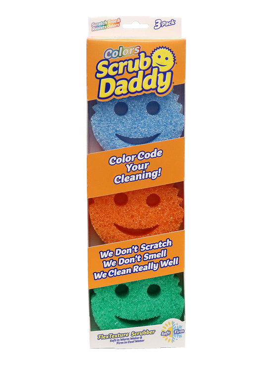 Scrub Daddy Scratch-Free Multipurpose Kitchen Sponges - Bulk Dish Sponges for Kitchen, Bathroom, Household Cleaning & More - Made with BPA-Free Polymer Foam (5 Count)