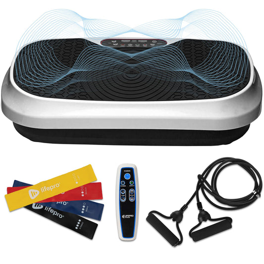 Lifepro Waver Mini Vibration Plate - Whole Body Vibration Platform Exercise Machine - Home & Travel Workout Equipment for Weight Loss, Toning & Wellness - Max User Weight 260lbs