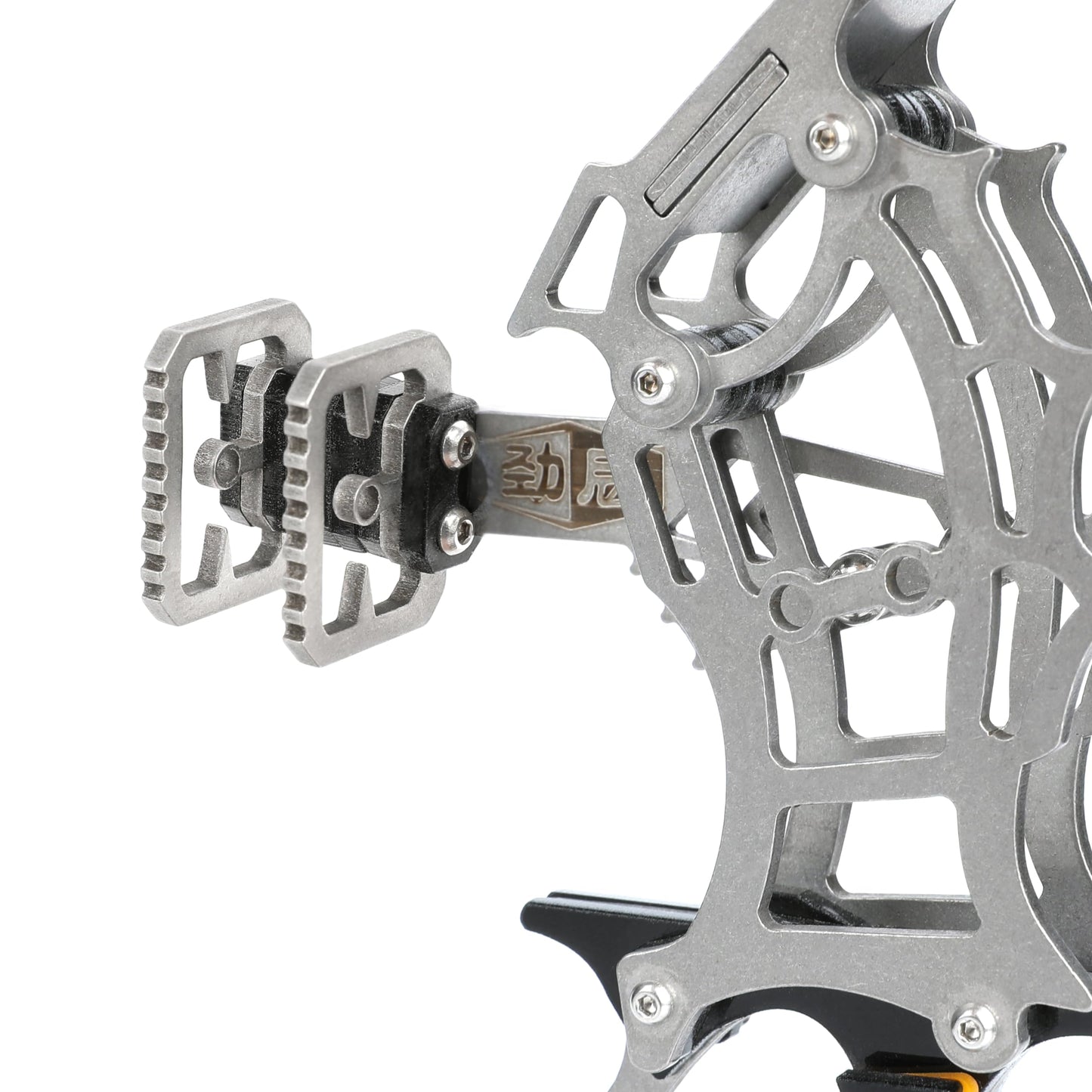 AMEYXGS 8.8 inch Mini Compound Bow Stainless Steel includes 4/12 Arrows and Target Paper (bow and 12 arrow)