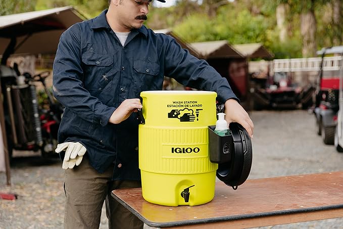 Igloo Sports Cooler Water Beverage Dispenser, Insulated 5 & 10 Gallon Water Cooler, Insulated Drink Dispenser with Spout, Portable Handwashing Stations