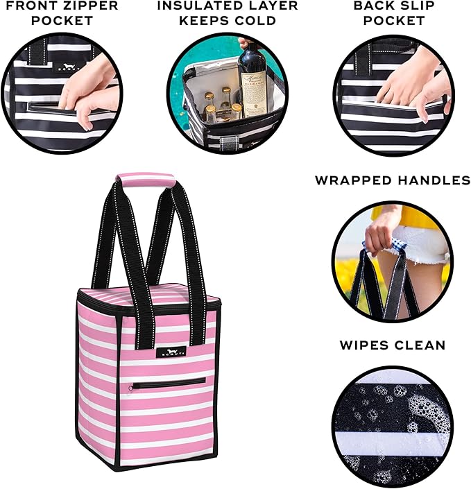 SCOUT Pleasure Chest - Soft, Lightweight, Insulated Cooler, Fits 5 Wine Bottles, Cooler for Beach, Pool, Boat, and Picnics