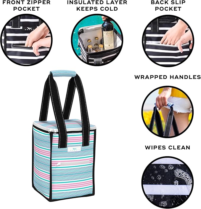 SCOUT Pleasure Chest - Soft, Lightweight, Insulated Cooler, Fits 5 Wine Bottles, Cooler for Beach, Pool, Boat, and Picnics