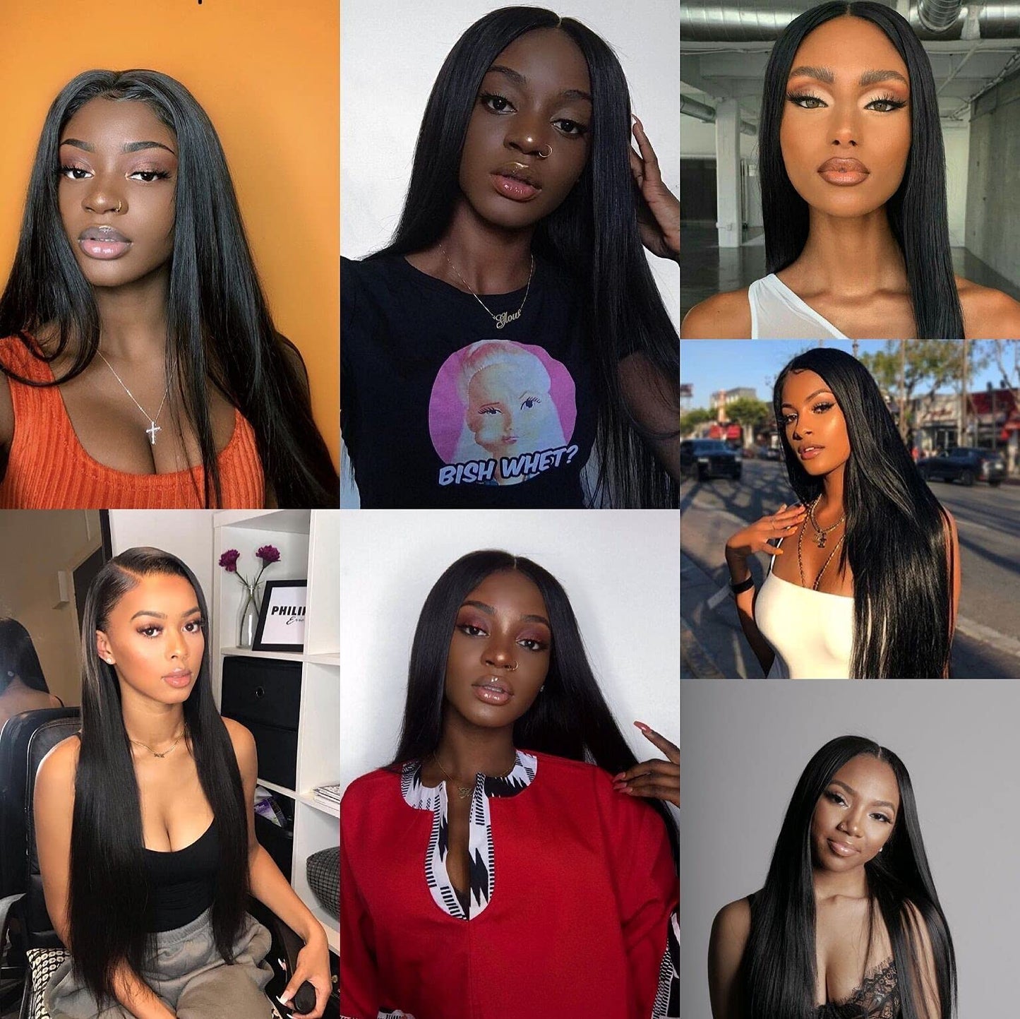 AHUFALU Straight Lace Front Wigs Human Hair Glueless Wigs for Black Women 13x4 HD Lace Wigs Human Hair Bleached Knots with Baby Hair Straight Wig Human Hair 150% Density 18 Inch