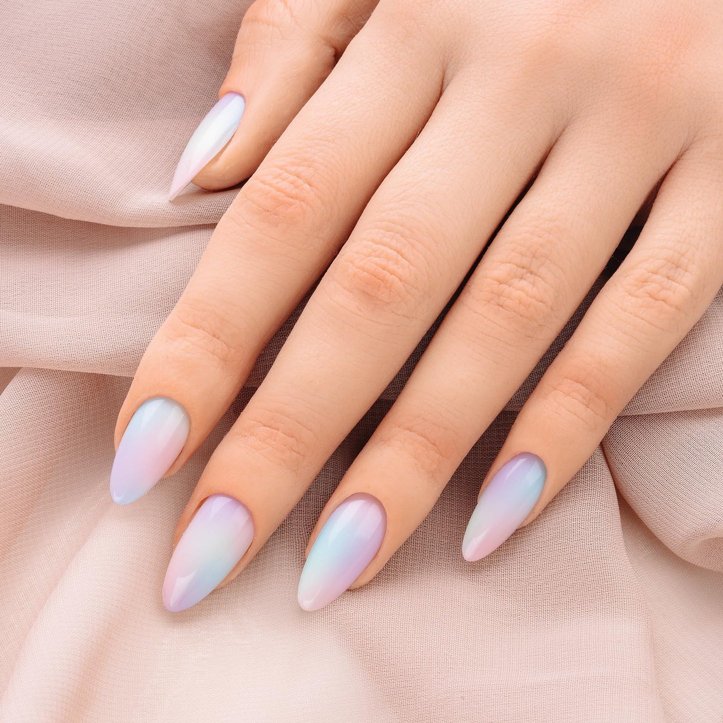 Apres Gel Couleur Combo Set, 5 Color Gel Nail Polish, Bright Nude Pastel Colors with Brush-X Nail Art Brush, 2024 Edition (Set 4)