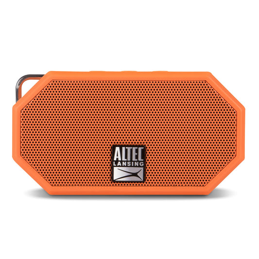 Altec Lansing Mini H2O - Waterproof Bluetooth Speaker, IP67 Certified & Floats in Water, Compact & Portable Speaker for Hiking, Camping, Pool, and Beach,Orange